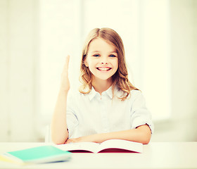 Image showing student girl studying at school