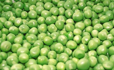 Image showing Pea green peas closeup as a background