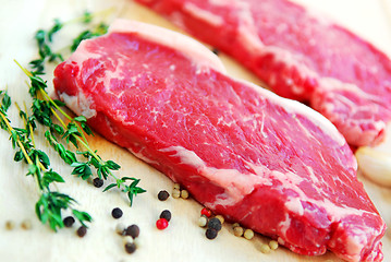 Image showing Raw steak