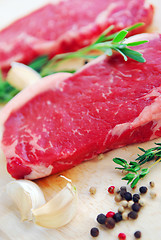 Image showing Raw steak