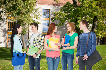 Image showing group of smiling students standing