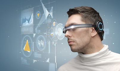 Image showing man in futuristic glasses