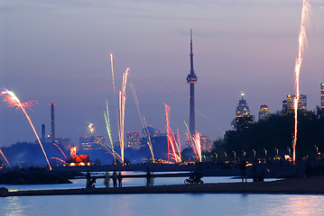 Image showing Toronto fireworks