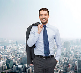 Image showing smiling young and handsome businessman