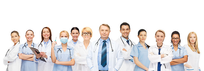 Image showing team or group of doctors and nurses