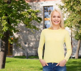 Image showing smiling girl in casual clothes