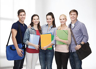 Image showing group of smiling students standing