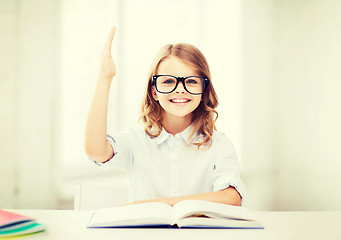 Image showing student girl studying at school