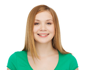 Image showing smiling teenage girl in casual clothes