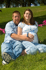 Image showing Expecting couple