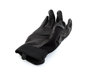 Image showing Black baseball batter glove