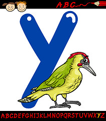 Image showing letter y for yaffle cartoon illustration