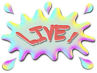 Image showing inspirational illustration series live with splash