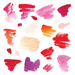 Image showing Watercolor background set.