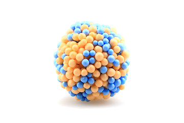 Image showing molecule model isolated on the white background