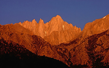 Image showing Mt.Whitney at dawn