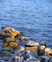 Image showing Rocks and waves