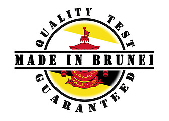 Image showing Quality test guaranteed stamp 