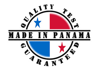 Image showing Quality test guaranteed stamp 