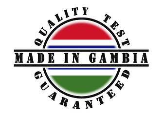 Image showing Quality test guaranteed stamp 