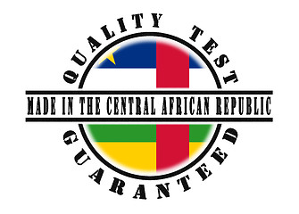 Image showing Quality test guaranteed stamp 