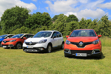 Image showing New Renault Captur and Scenic Xmod Cars on Display