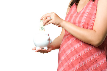 Image showing Pregnant money