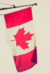 Image showing Retro look Canada flag