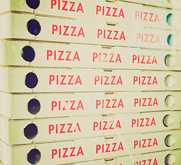 Image showing Retro look Pizza