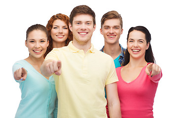 Image showing group of smiling teenagers