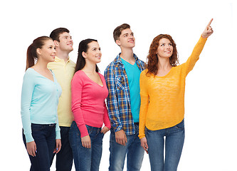 Image showing group of smiling teenagers