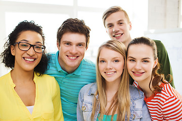 Image showing group of smiling people at school or home