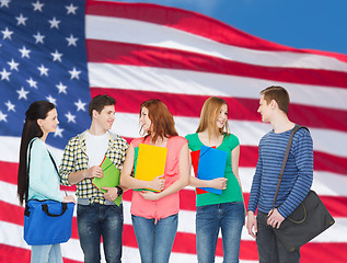 Image showing group of smiling students standing