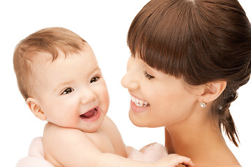 Image showing happy mother with baby