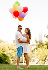 Image showing smiling couple in city