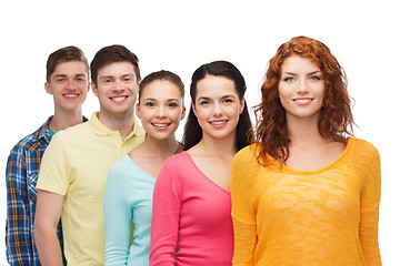 Image showing group of smiling teenagers