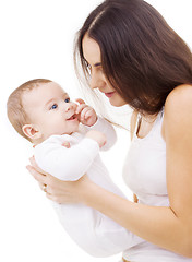 Image showing happy mother with baby