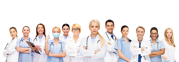 Image showing team or group of doctors and nurses