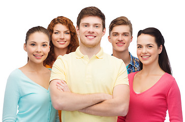 Image showing group of smiling teenagers