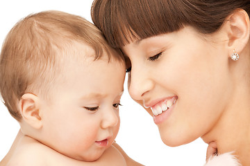 Image showing happy mother with baby