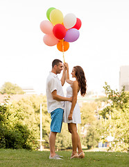 Image showing smiling couple in city