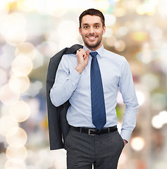 Image showing smiling young and handsome businessman