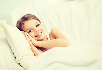 Image showing little girl sleeping at home
