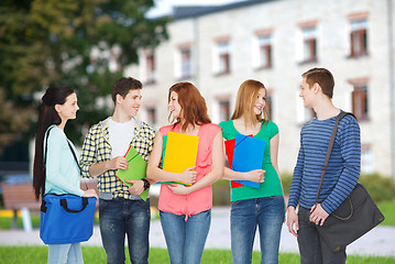 Image showing group of smiling students standing