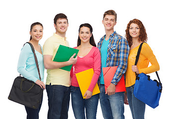 Image showing group of smiling teenagers