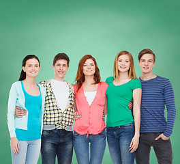 Image showing group of smiling students standing