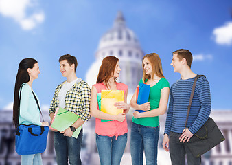 Image showing group of smiling students standing