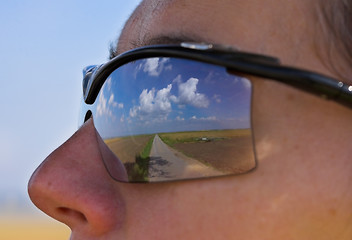 Image showing Portrait with sunglasses