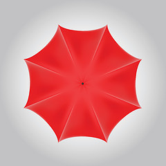 Image showing red umbrella