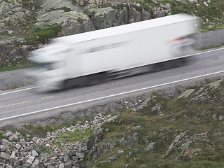 Image showing Truck - motion blur